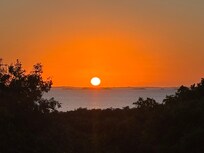 Views of the sunset from the house