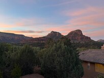 Sunrise view from patio