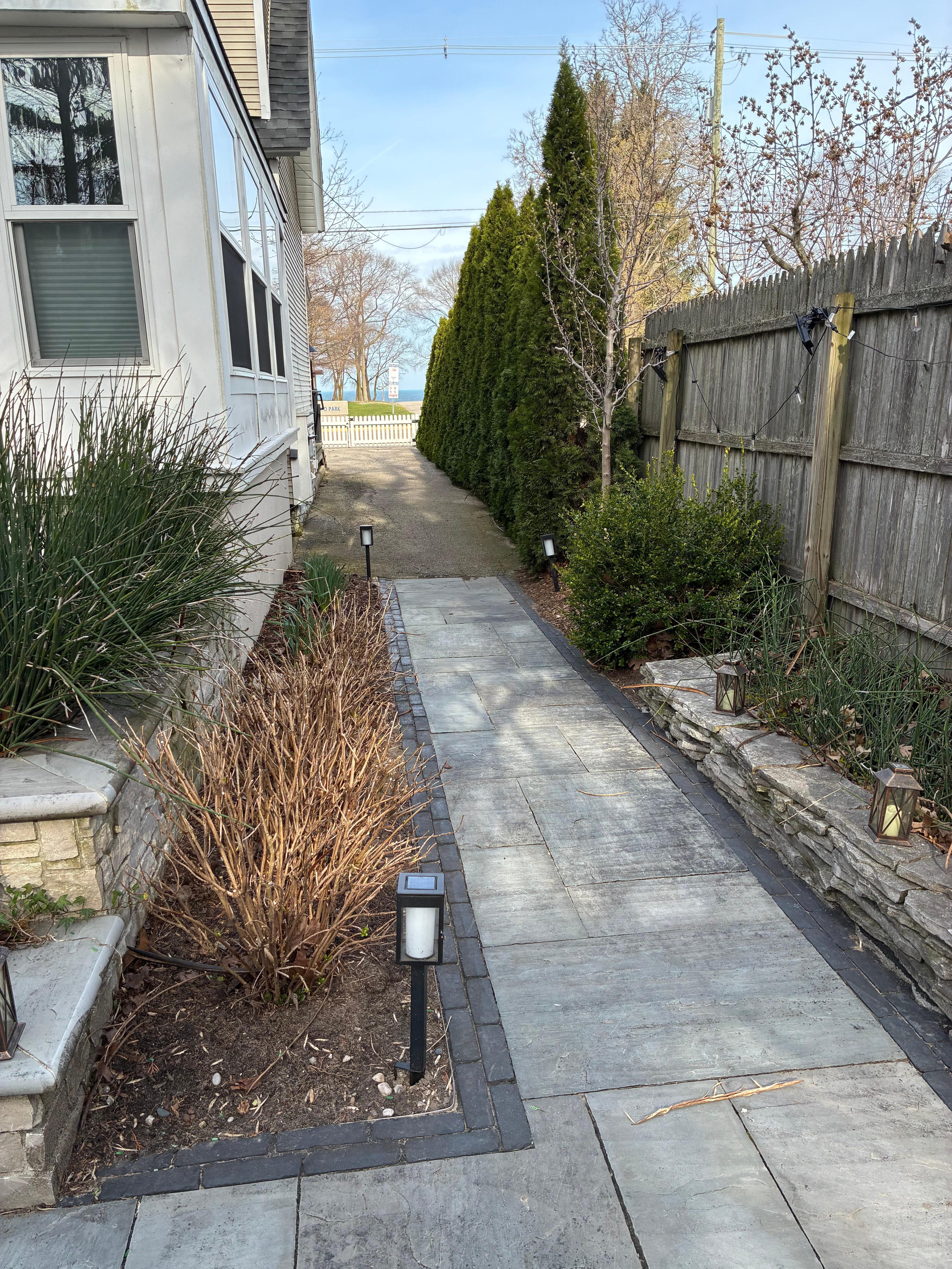 You can see the beach from the front door of cottage 