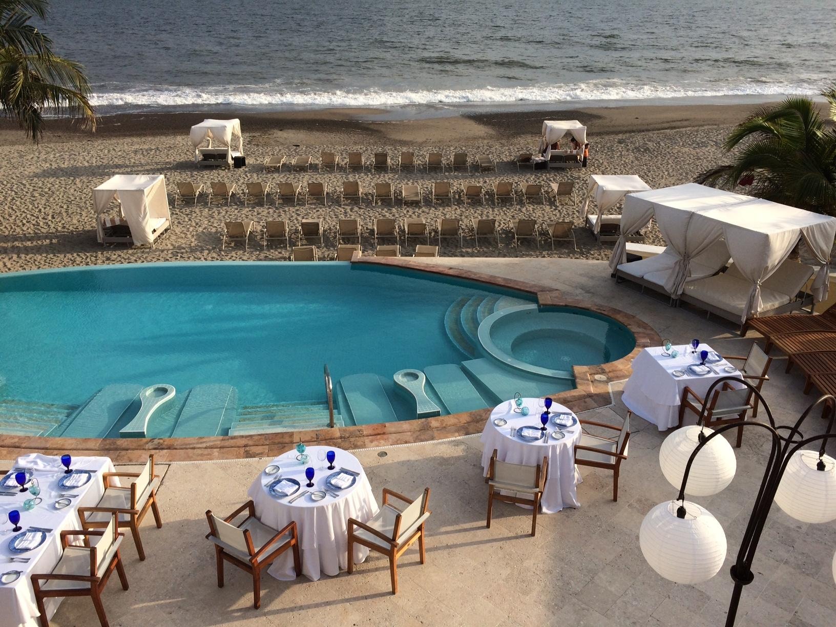 Dinner at the Beach Club
