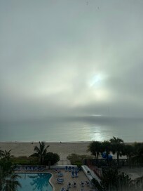 The view from the balcony