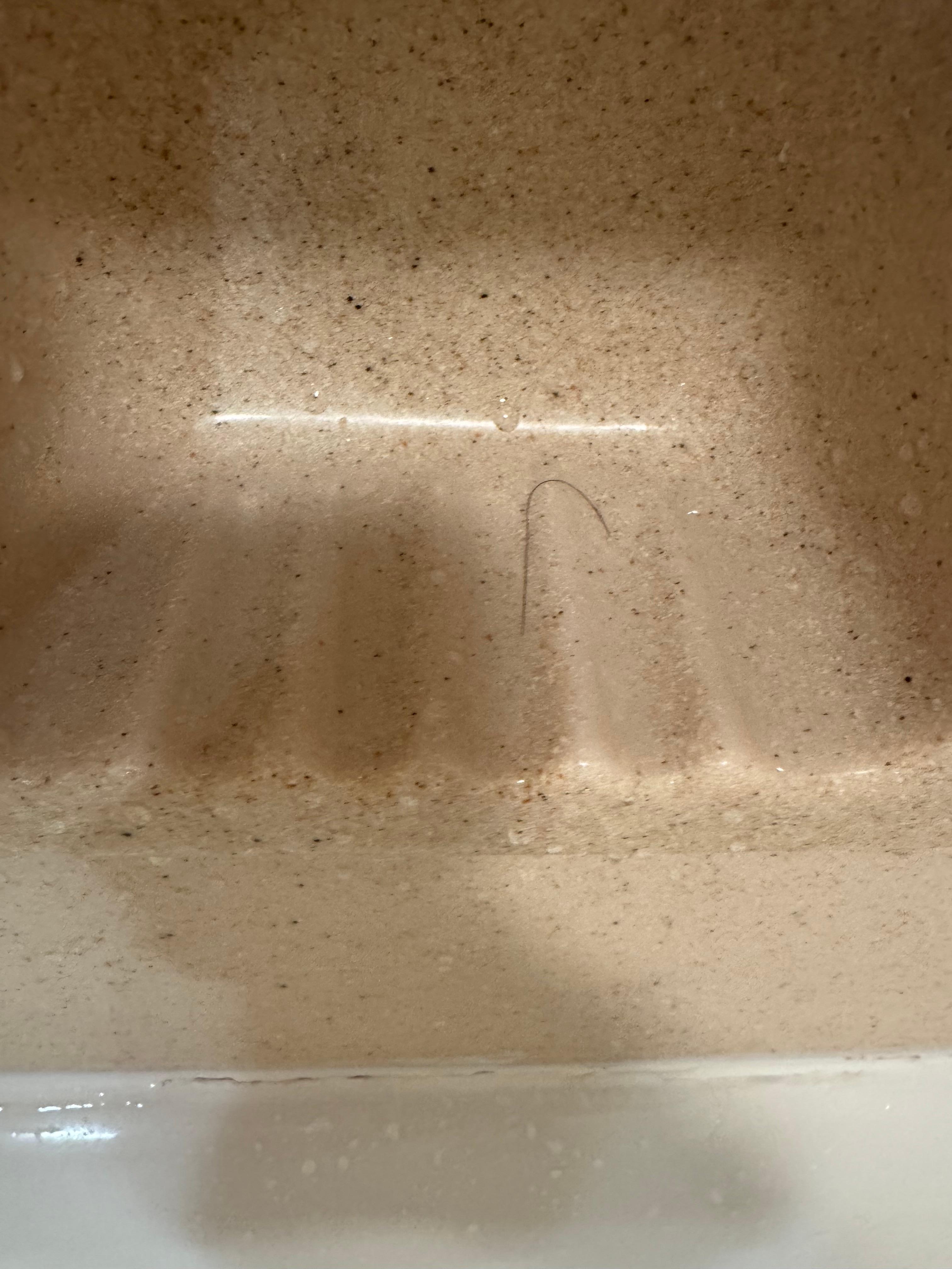 Hair in soap dish 