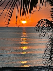 Sunset from in front of the hotel