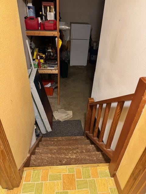 House open to garage noises, smells, and cold air.