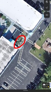 In this area— there is a huge mound of trash and trash bags. Never seen anything like that. Looks like a junk yard.