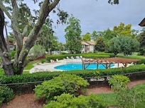 Pool view from the deck