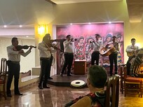 Entertainment in the lobby bar one evening