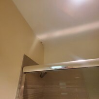 Water leak stain with mold