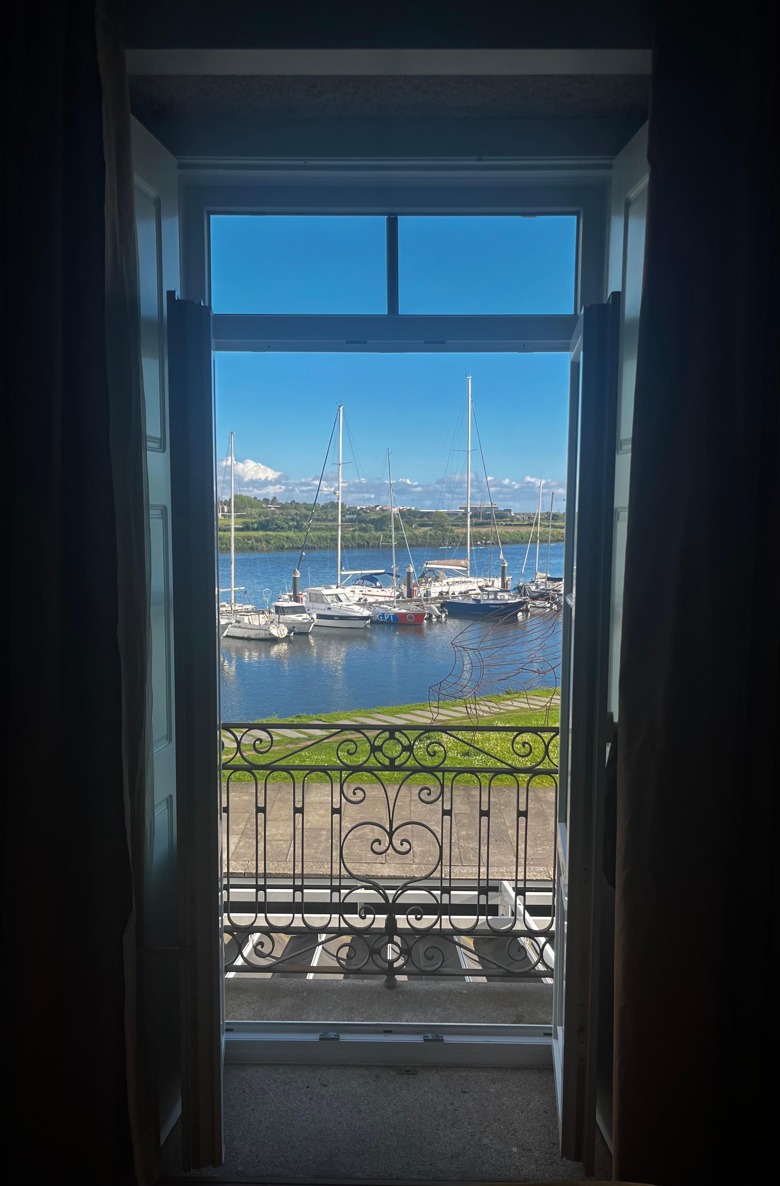 View from the room’s window. 
