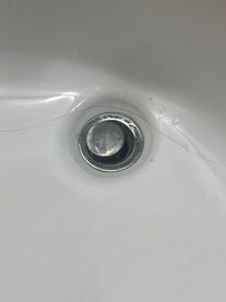 Hair in the bathroom