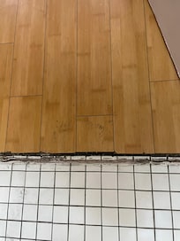 transition from room to bathroom