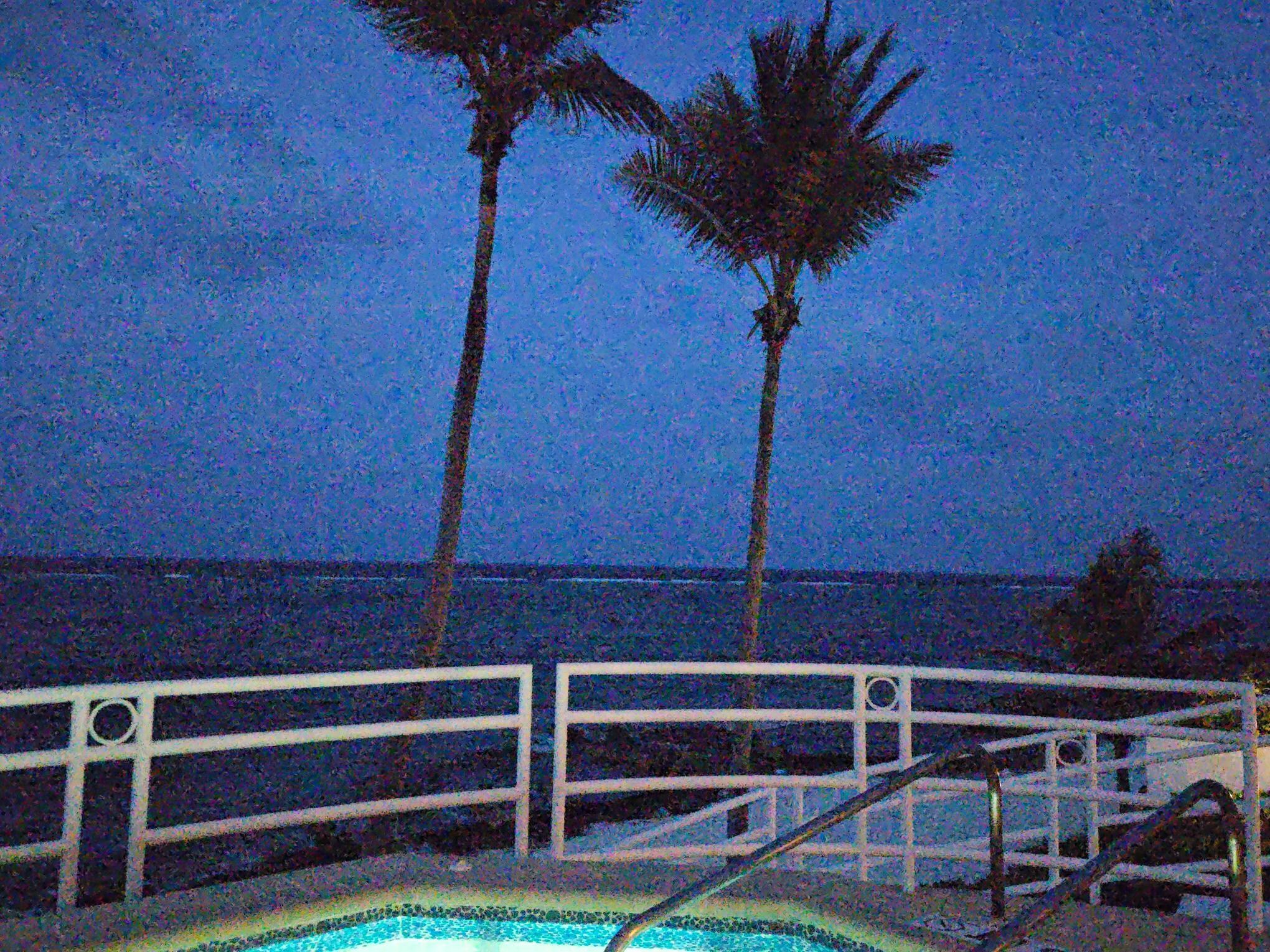 View from the spa