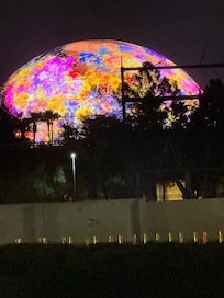 From the front parking lot.