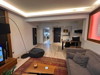 View from far sofa