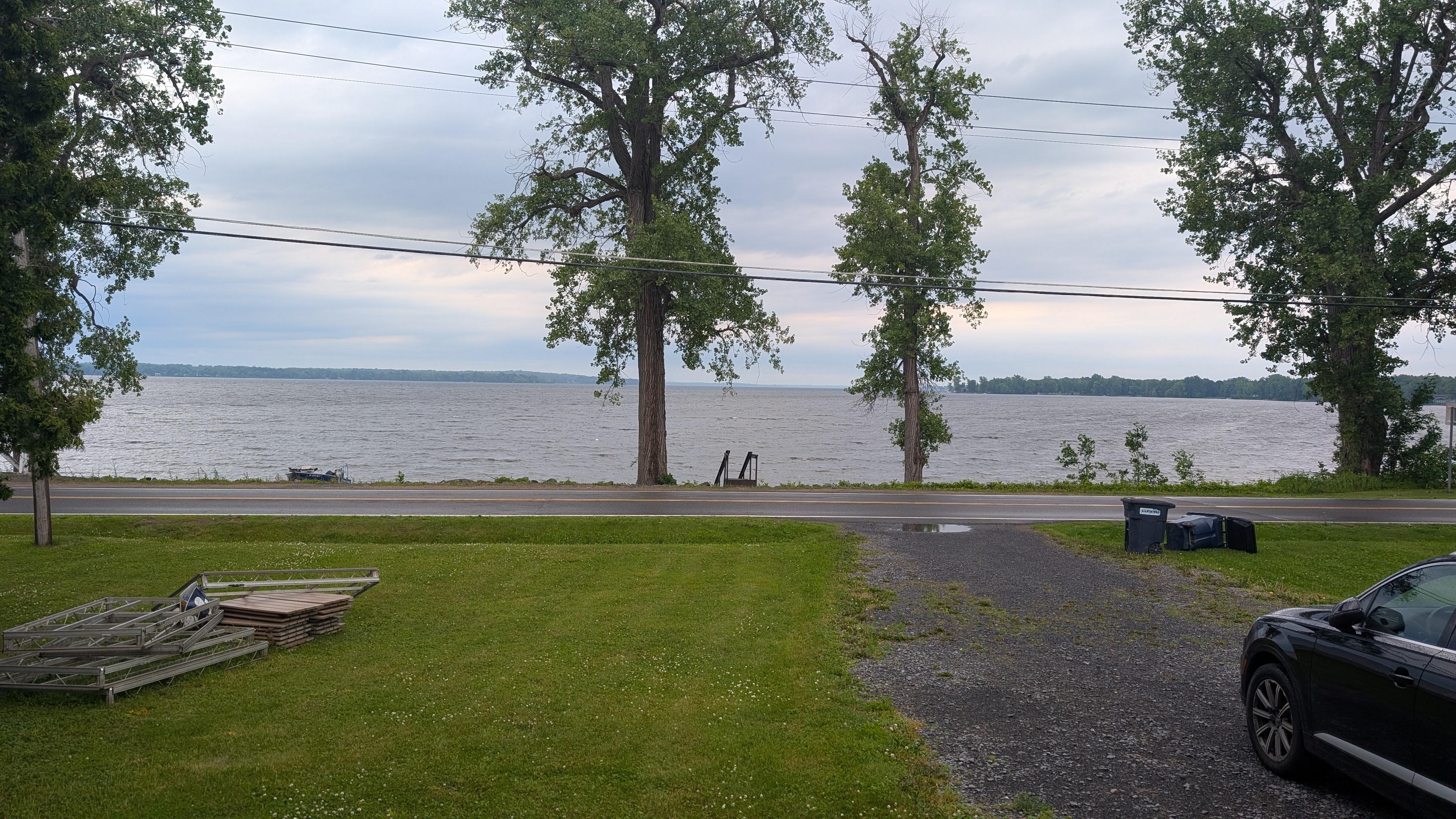 Beautiful lake view from the house