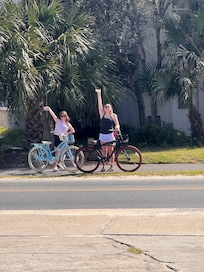 The bikes that come with the place were a hit!
