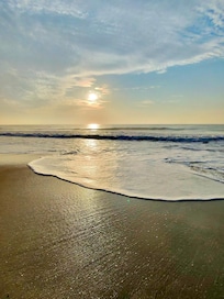Beach in front of condo