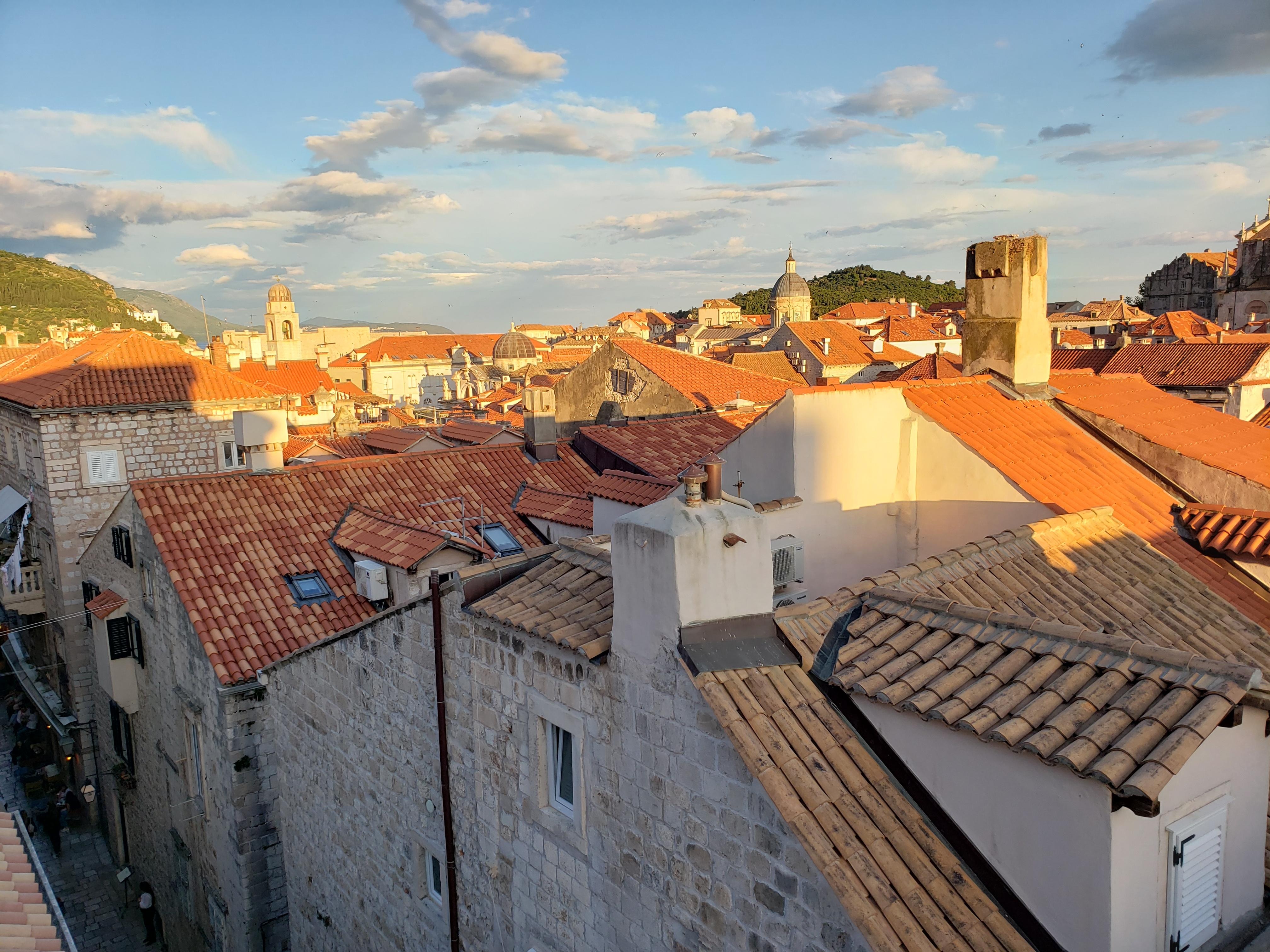 View from rooftop restaurant