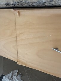 Cabinets delaminating