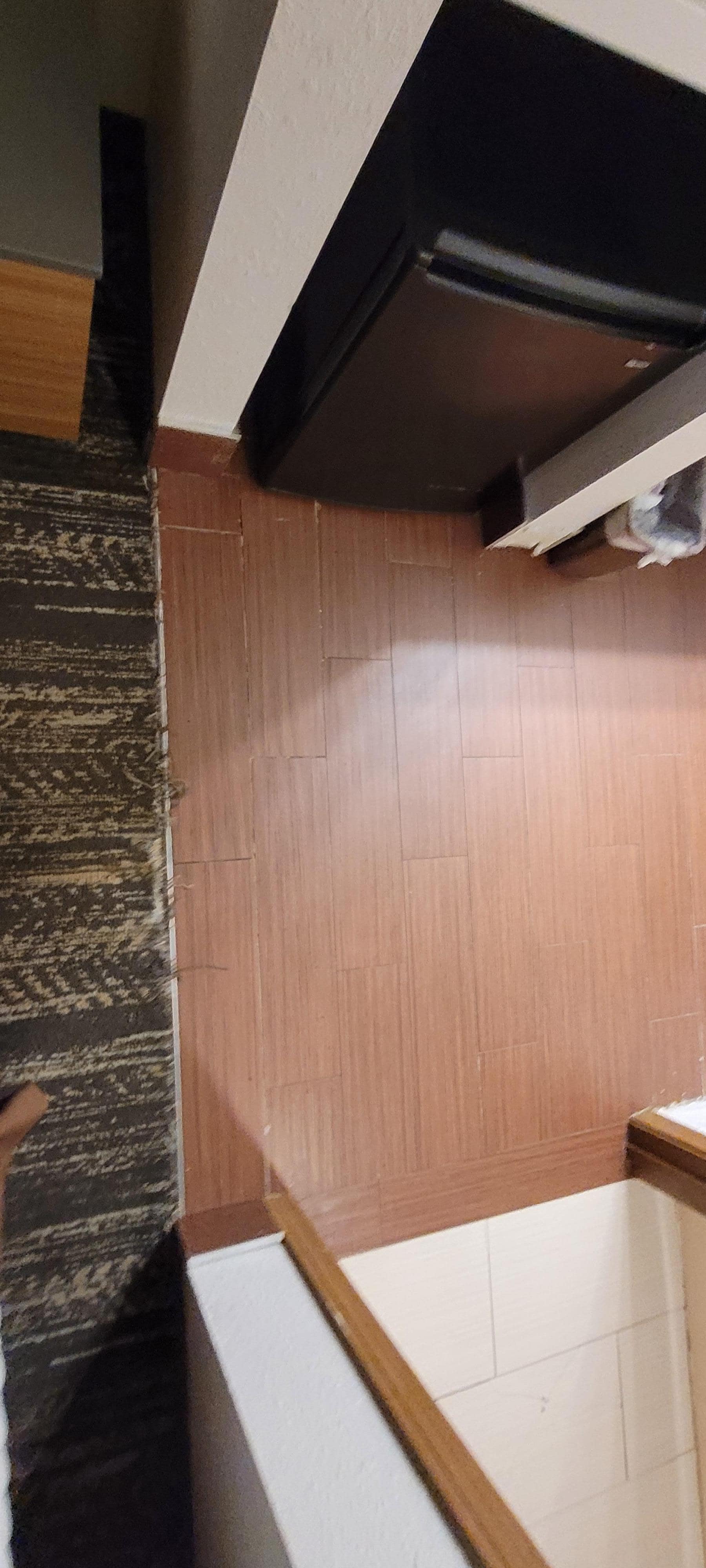 Tack strip from carpet sticking out stabbing tour feet if you dont have shoes on