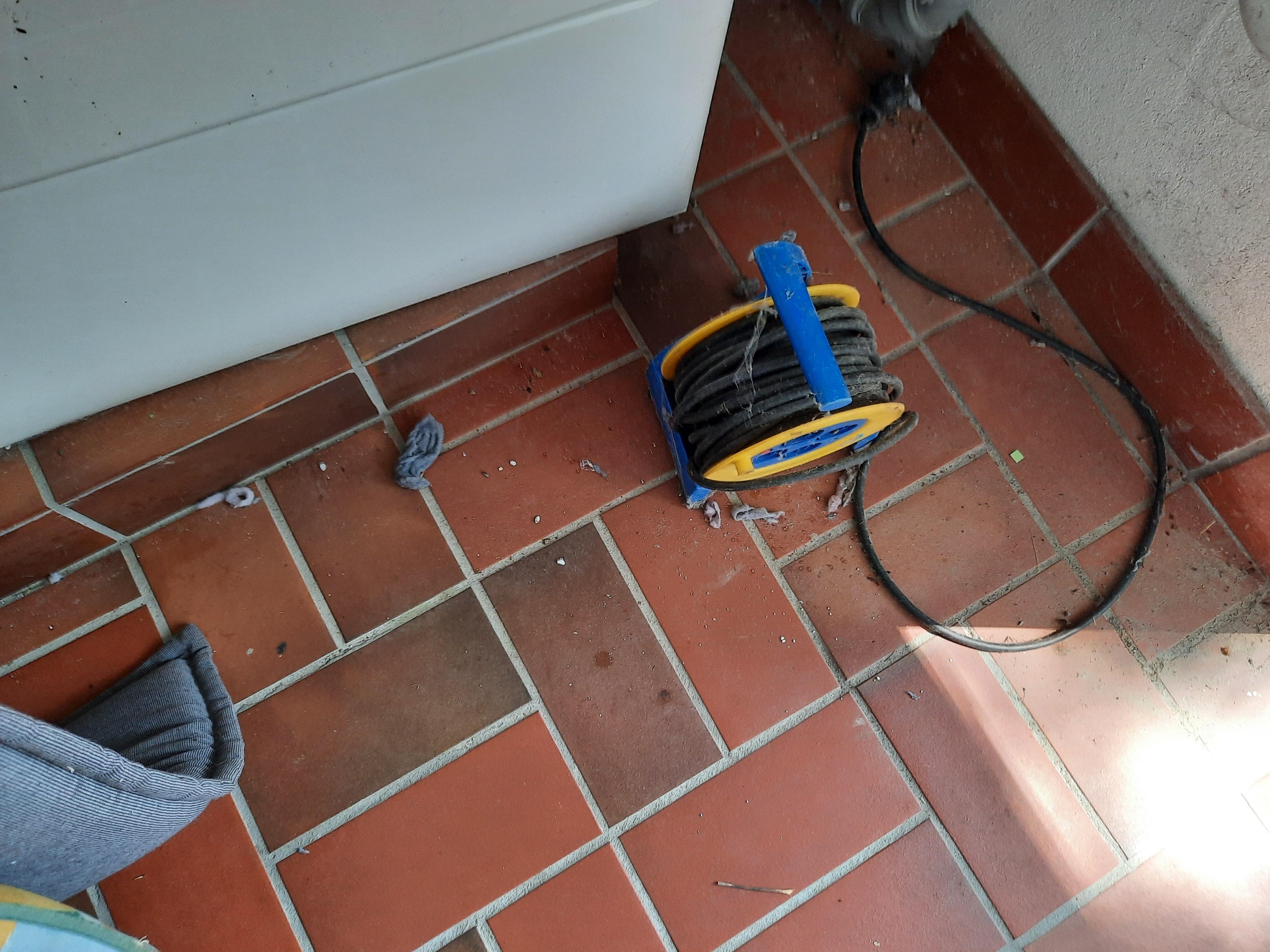 Flusen in der Waschküche