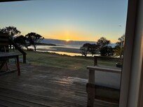 I woke up to the perfect sunrise- viewed from my bed