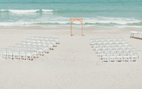 The beach right outside the house!