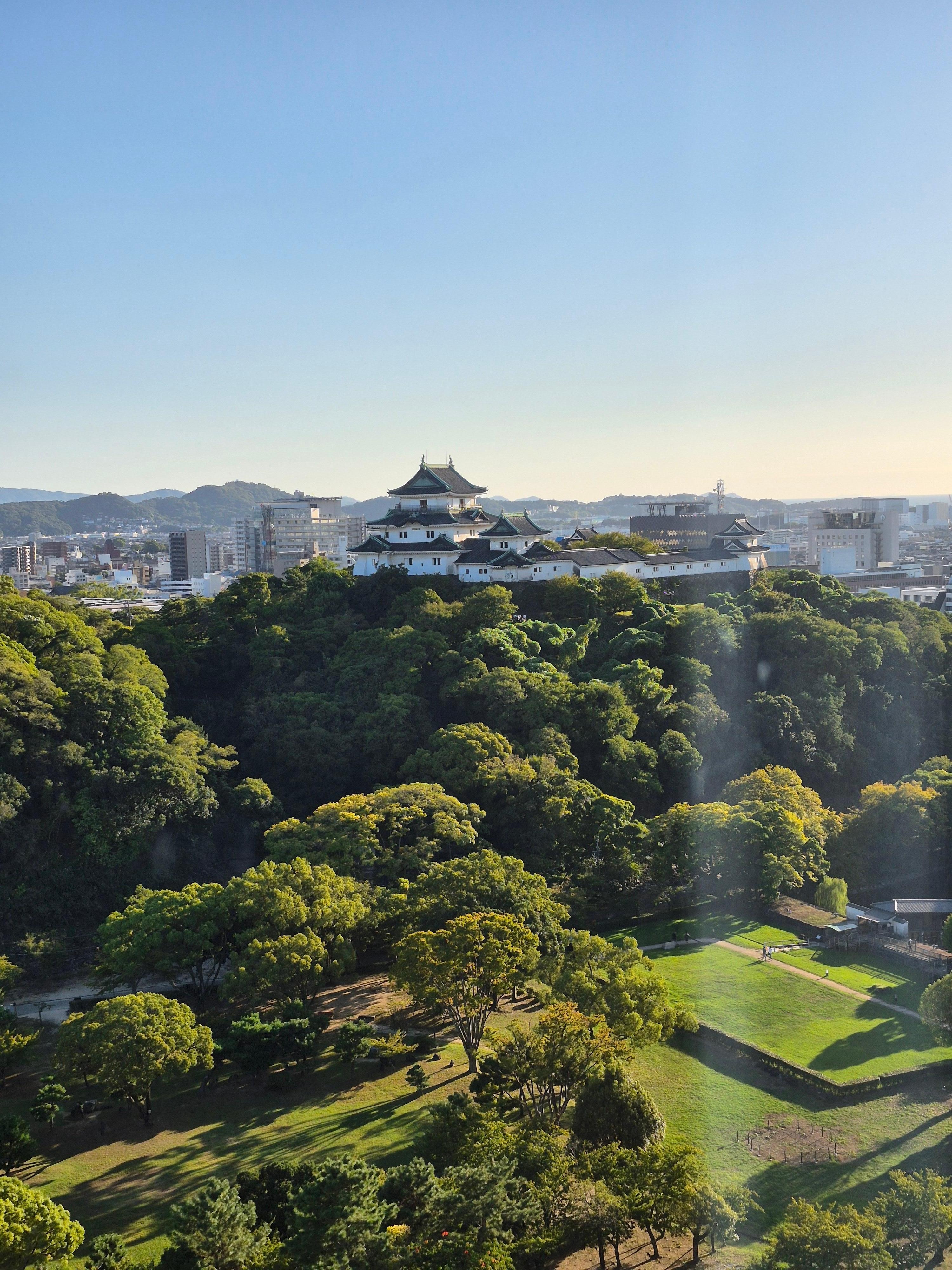 View from bedroom Wakayama Castle 