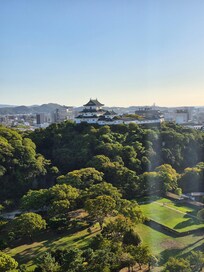 View from bedroom Wakayama Castle