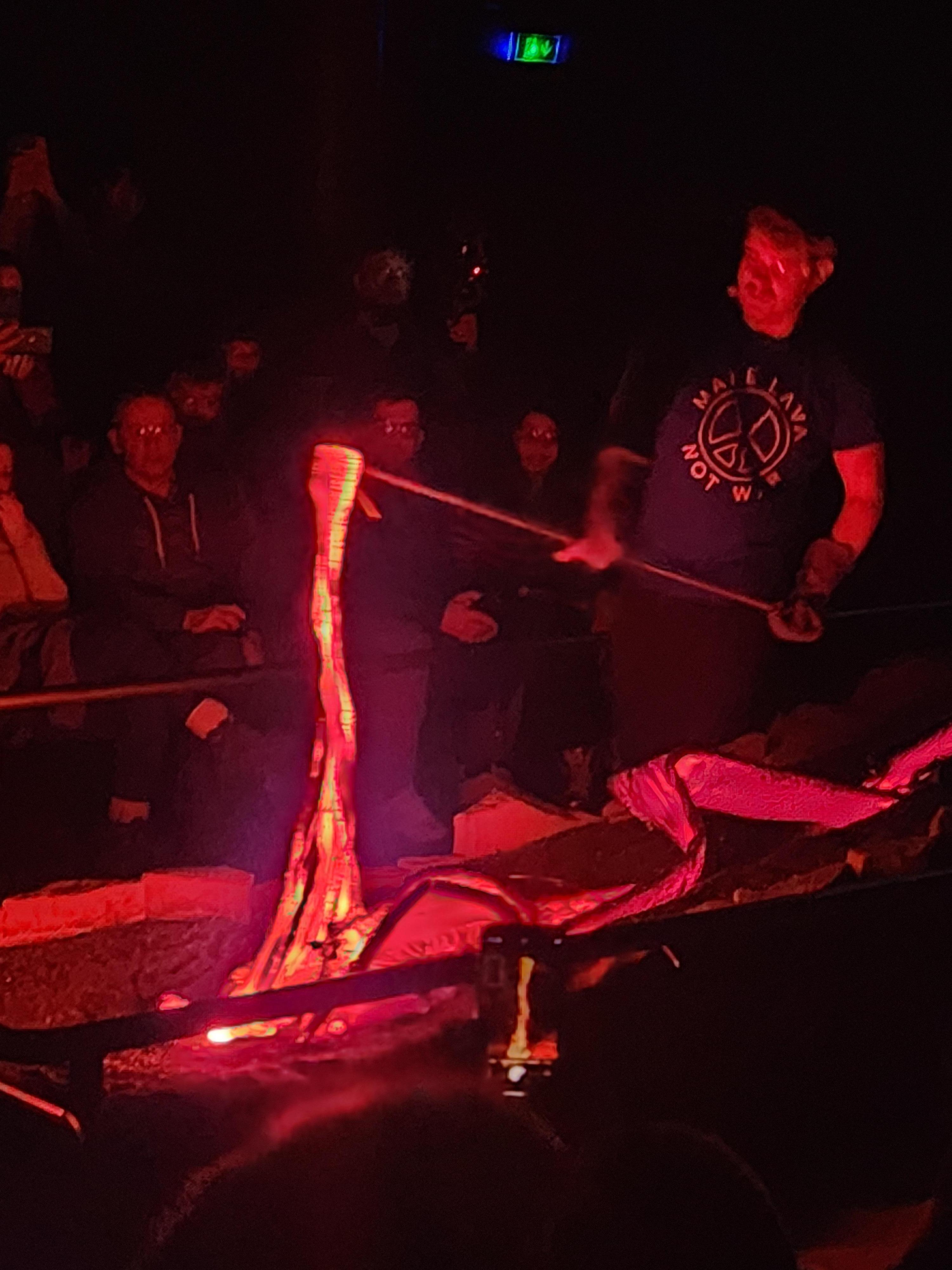 A lava show which was very interesting 