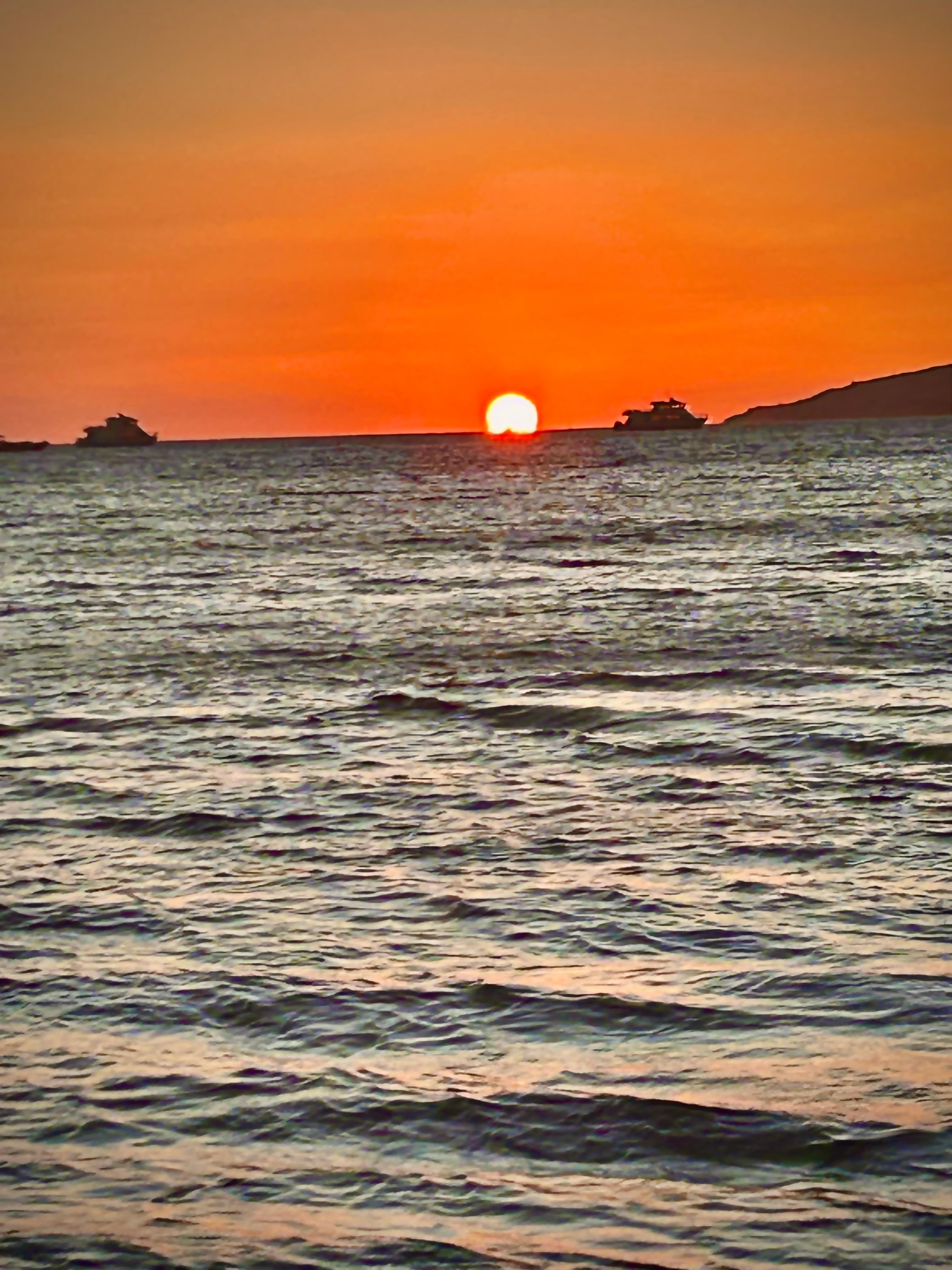 Sunset view from balcony 