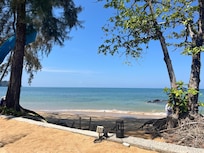 Beach view from hotel subbed