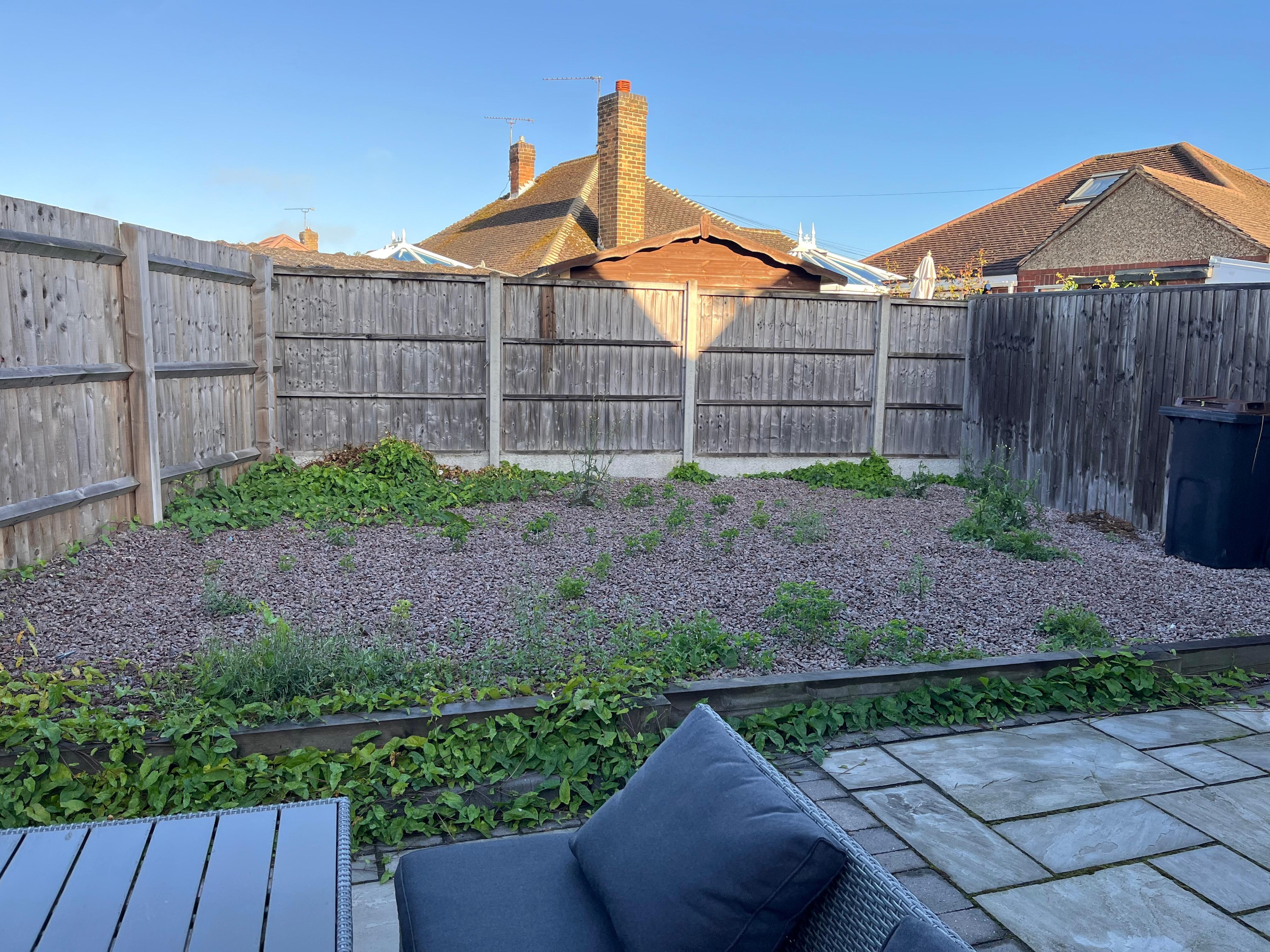 This is the view from the living room 