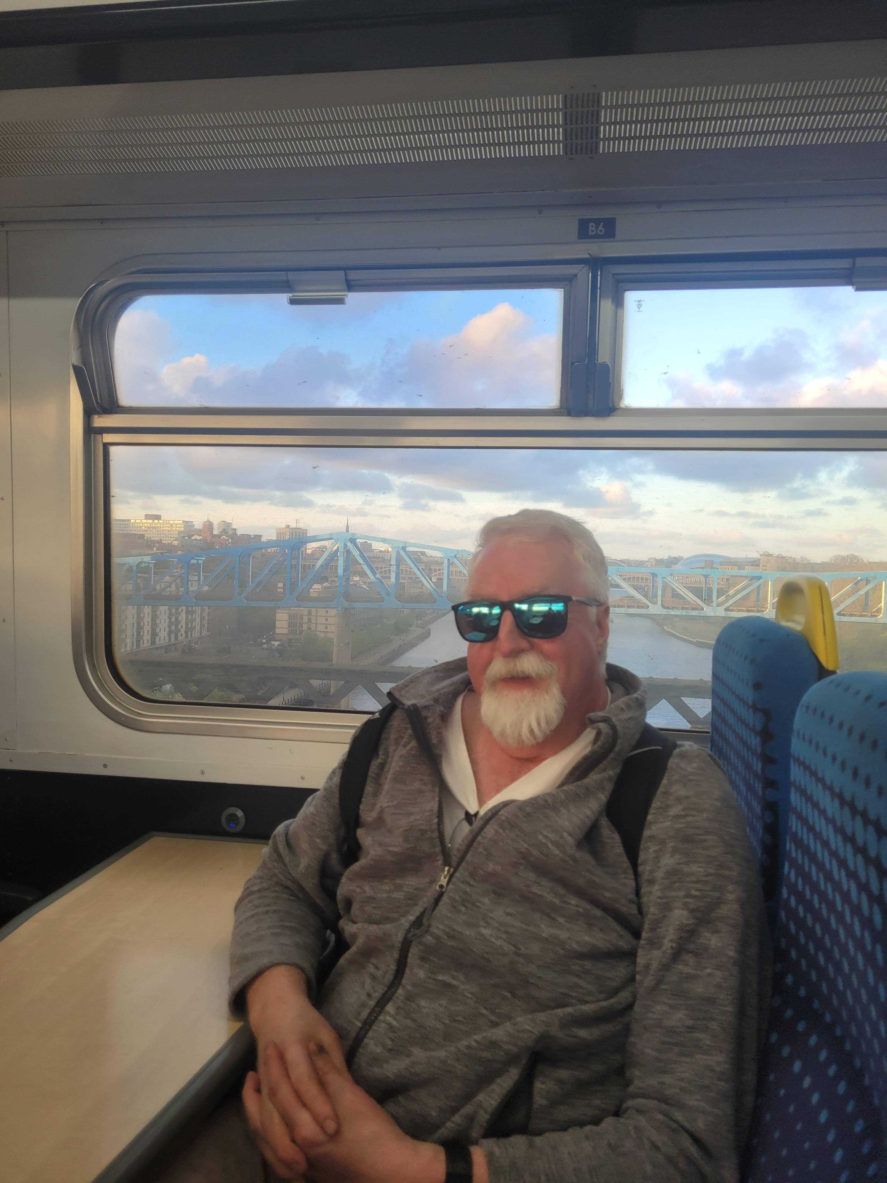 Returning from Witly Bay and Tynemouth on the excellent Metro system