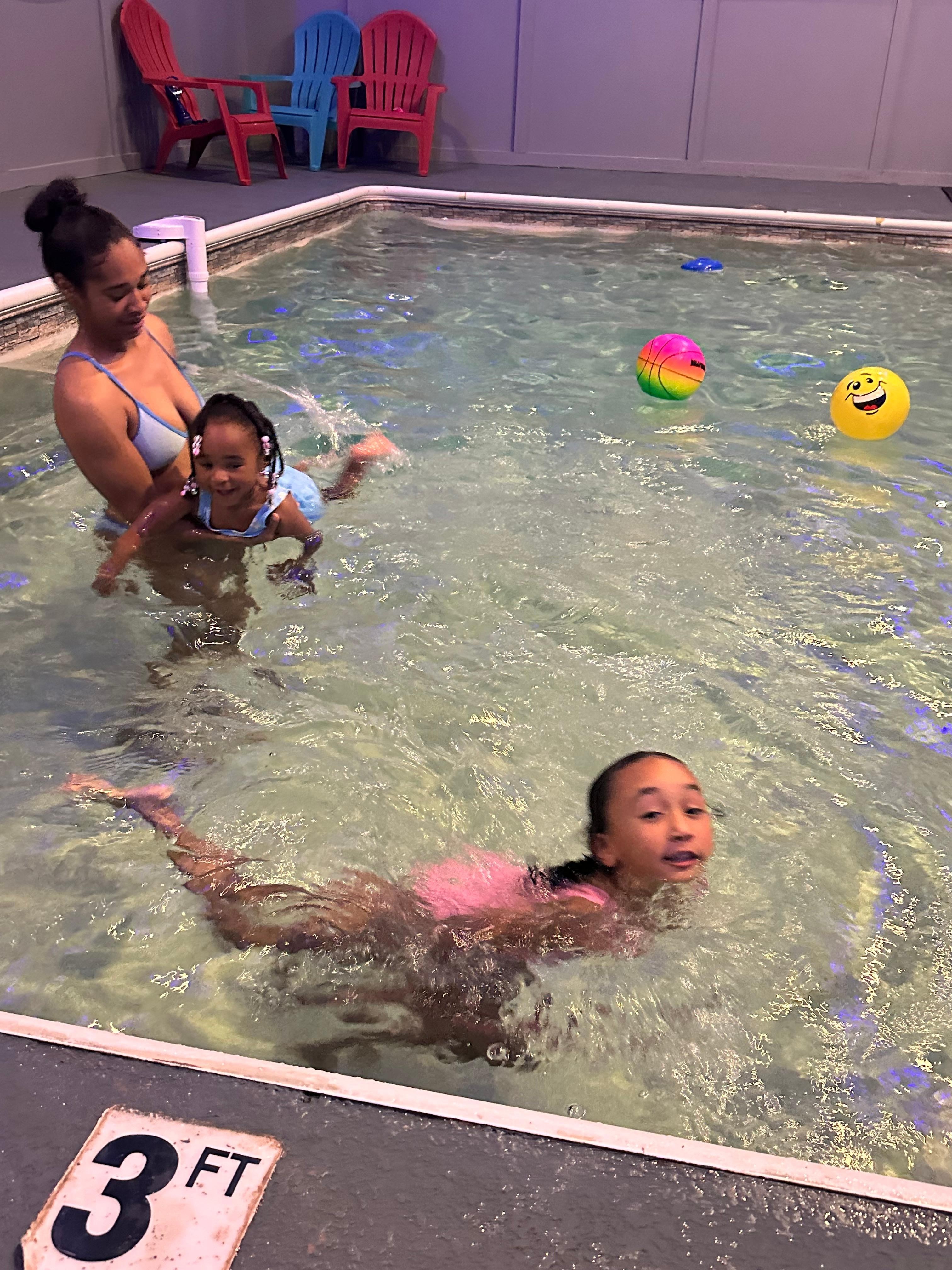Indoor pool fun