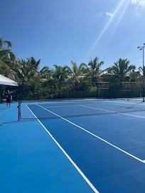 Tennis court was a great addition