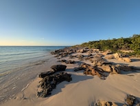 The beach near the villa