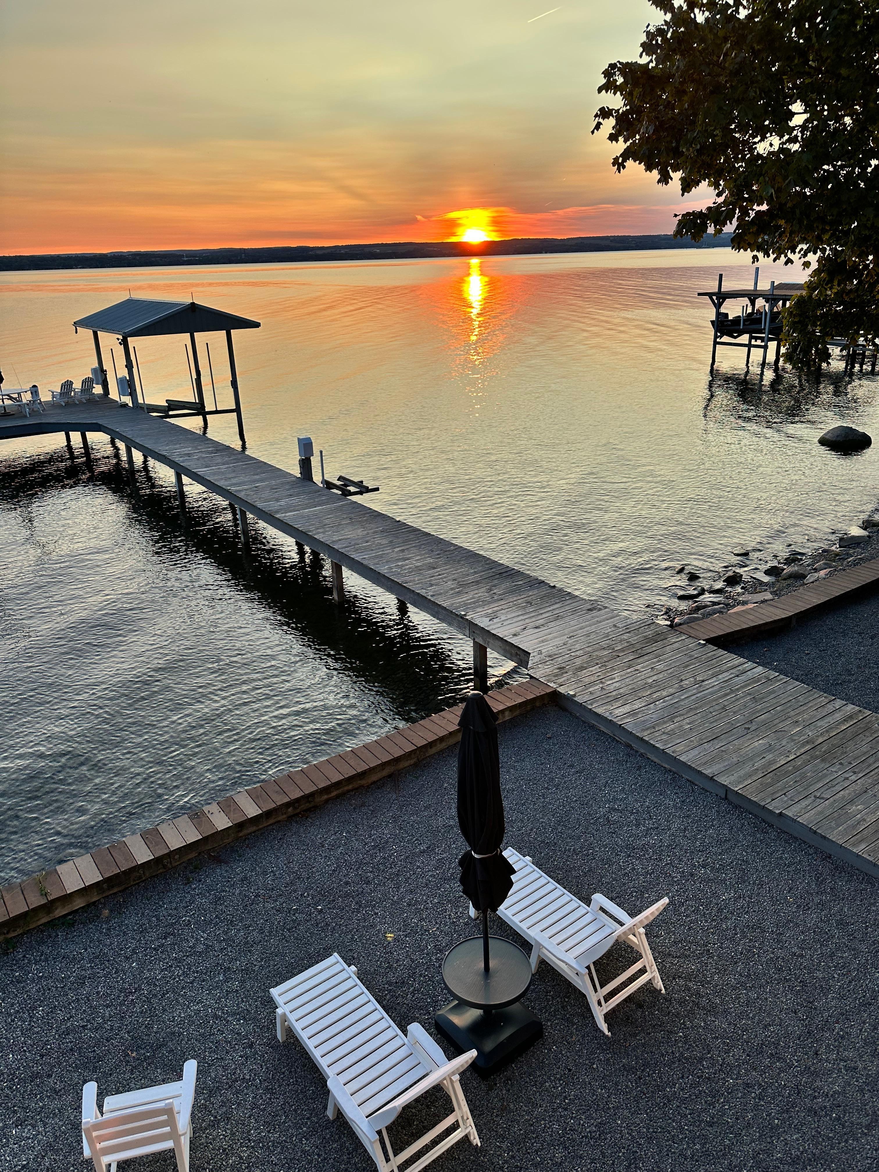 Evening sunsets were absolutely beautiful.