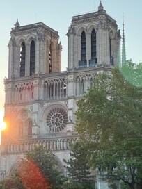 早朝のノートルダム大聖堂
