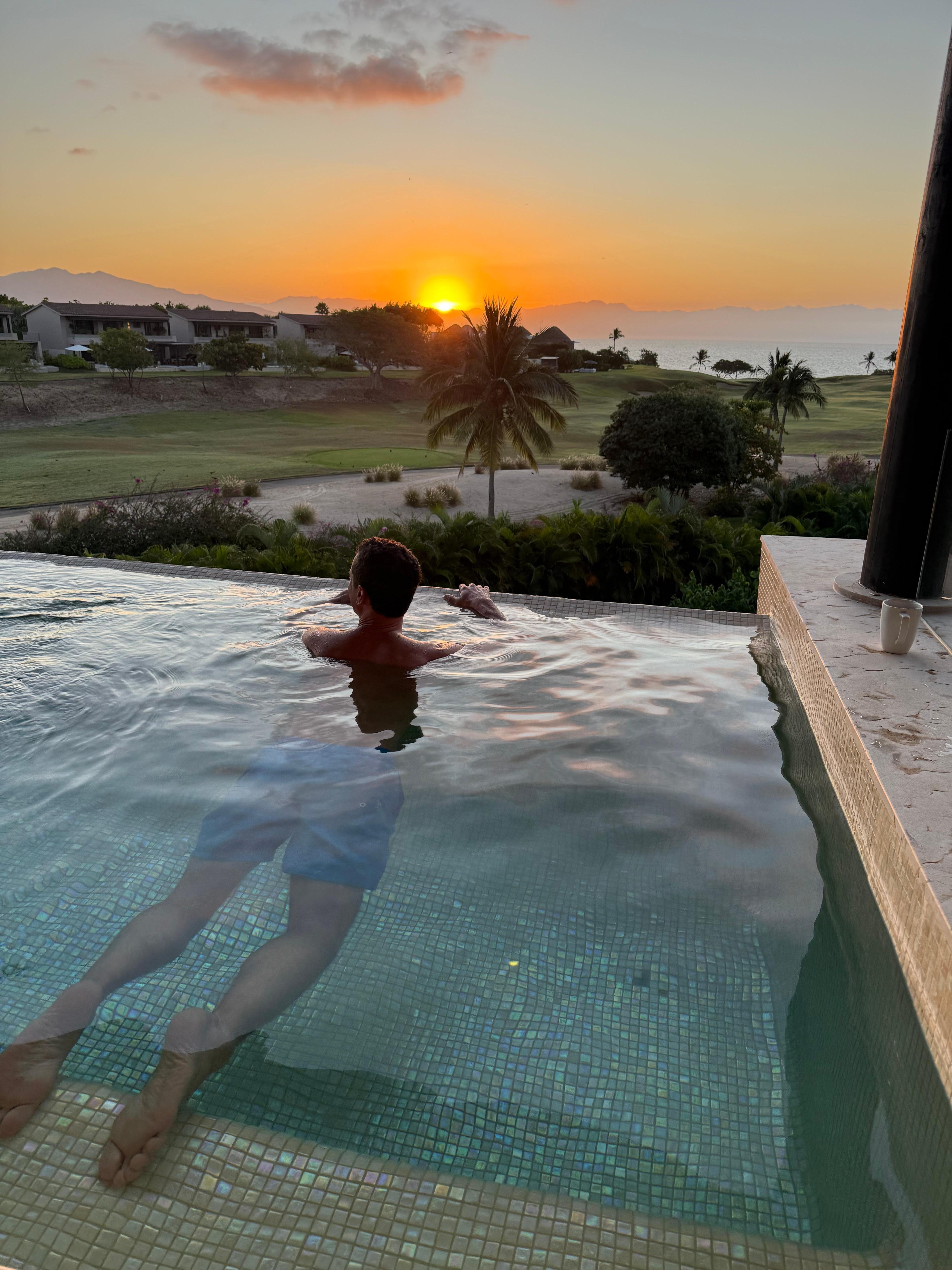 Sunrise from the balcony