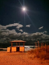 View from my porch at night