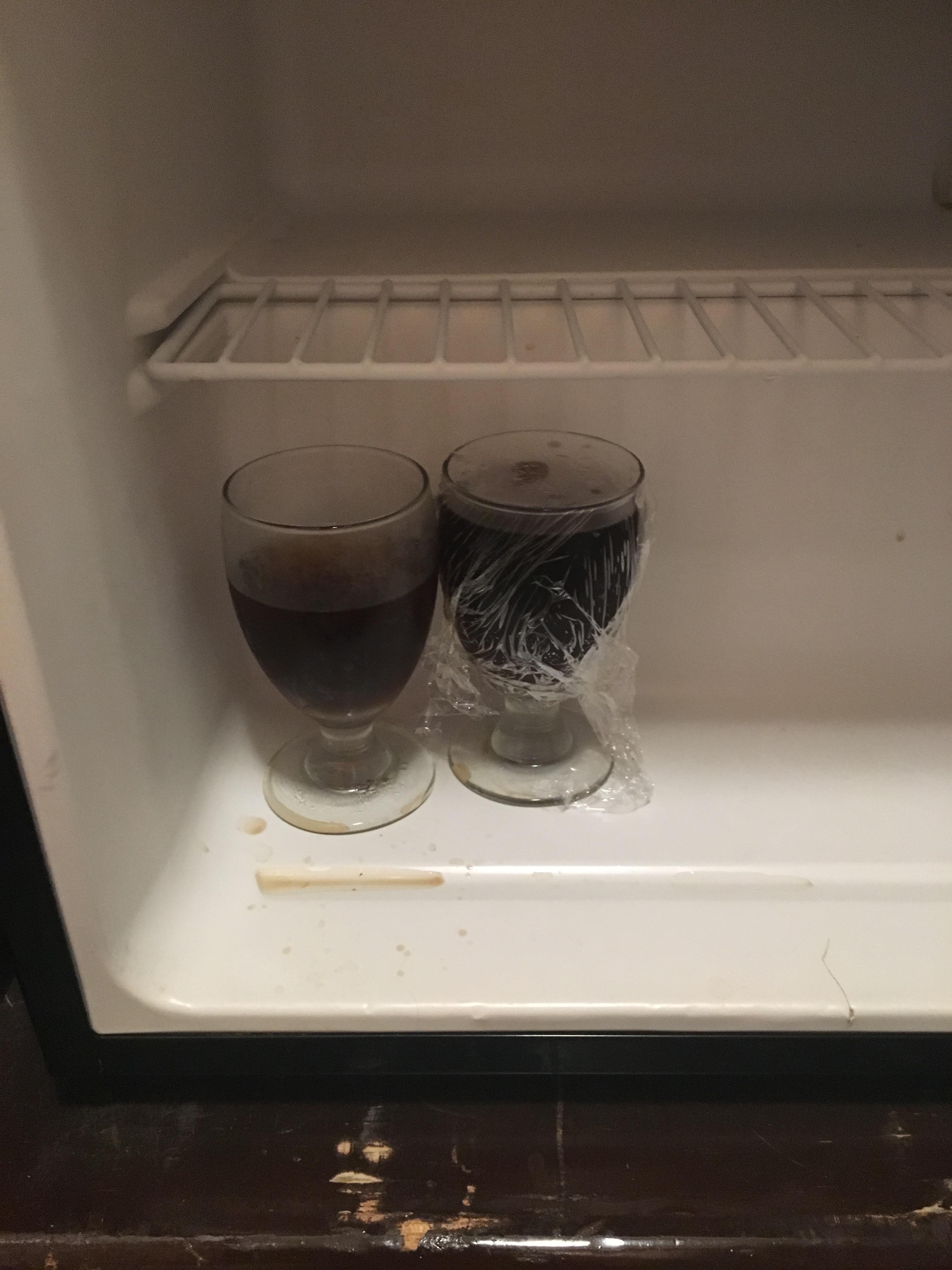 We found this in the mini fridge :(