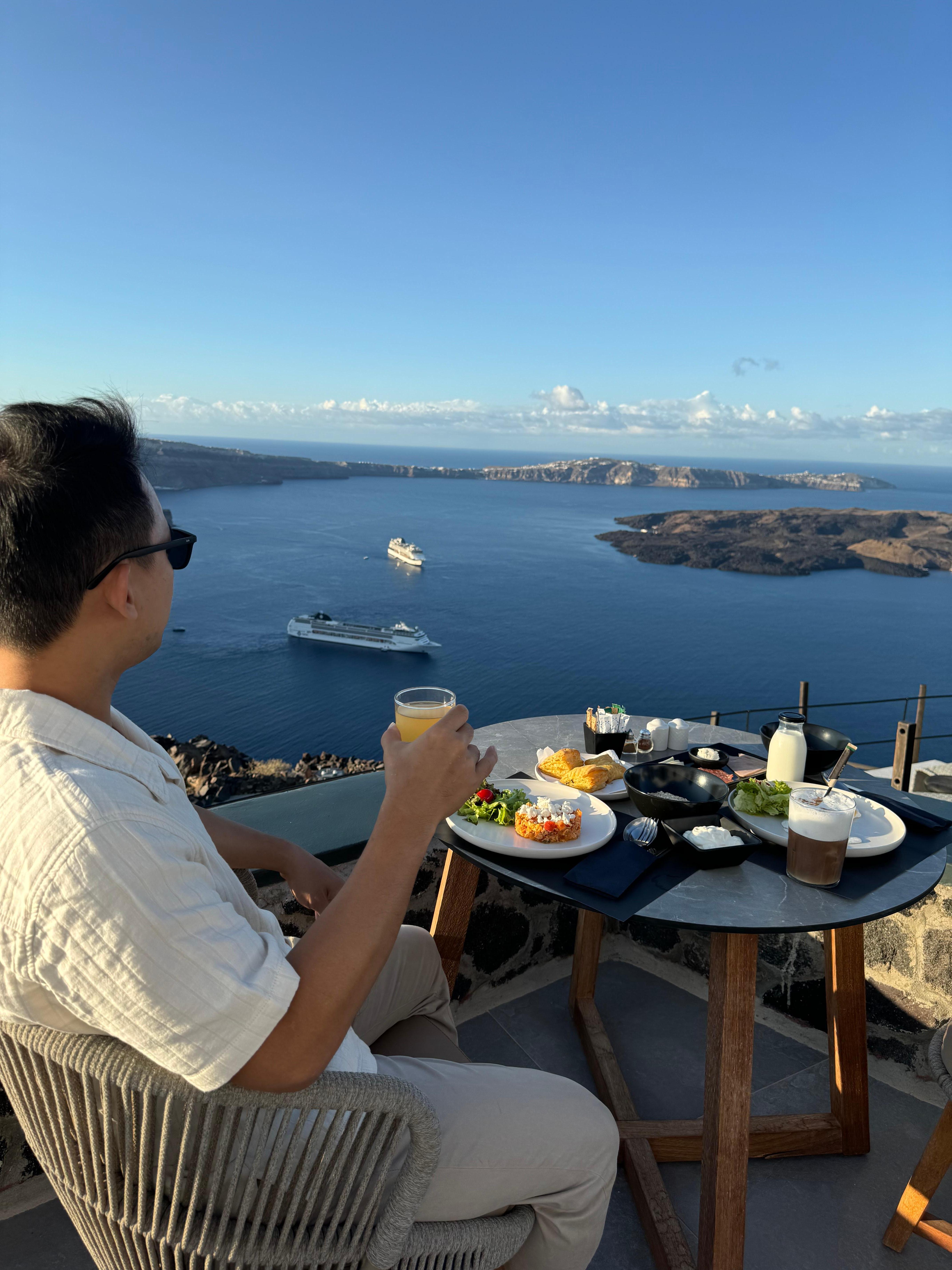 Breakfast with a view