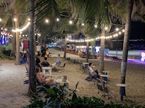 Beach view at night