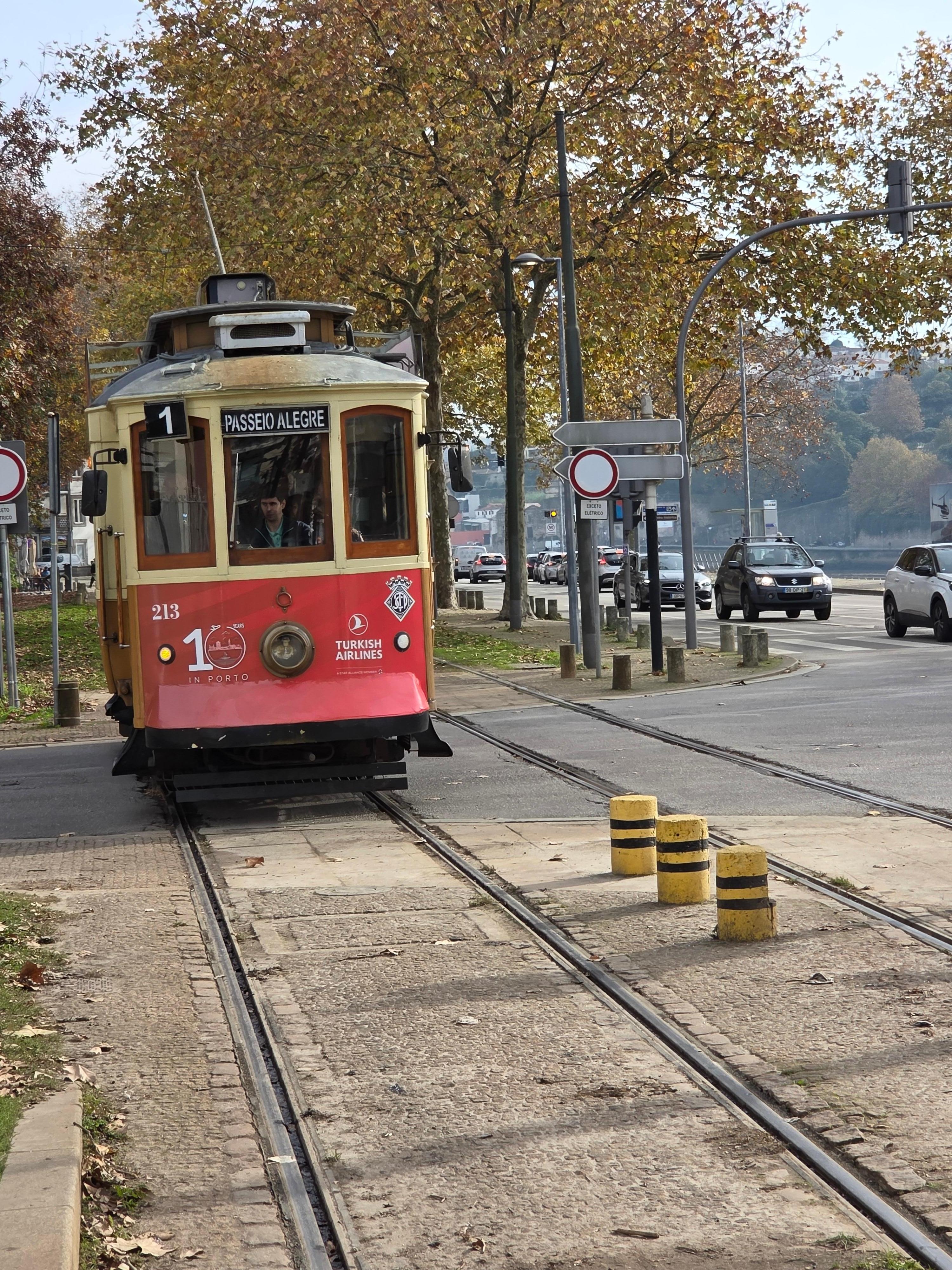 #1 trolley heading to the point. 