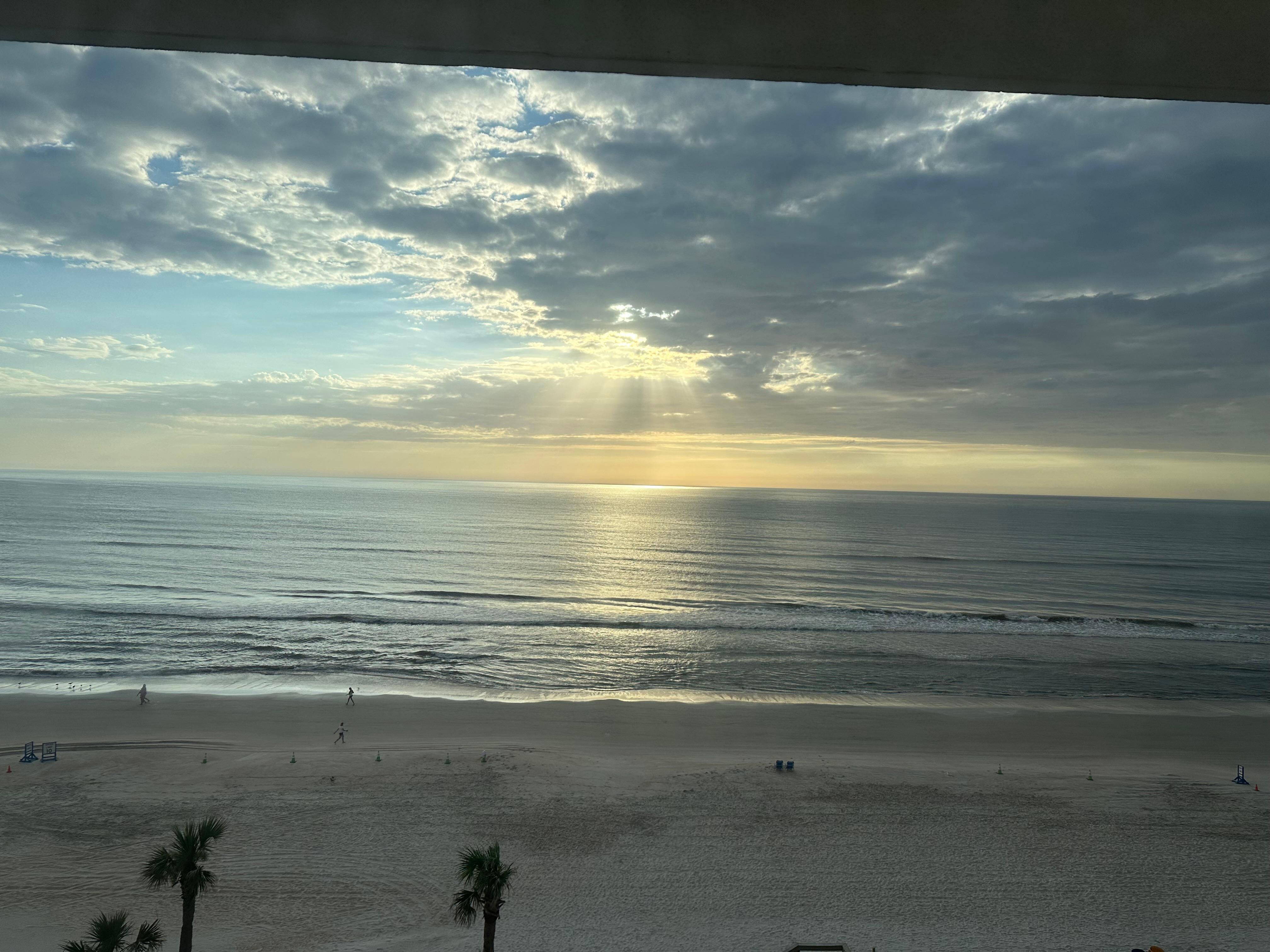 Looking out of our room