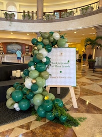 Happy St. Patrick’s Day at the resort lobby. Mundo Verde!