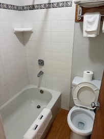Clean bathroom unlike last place we stayed.