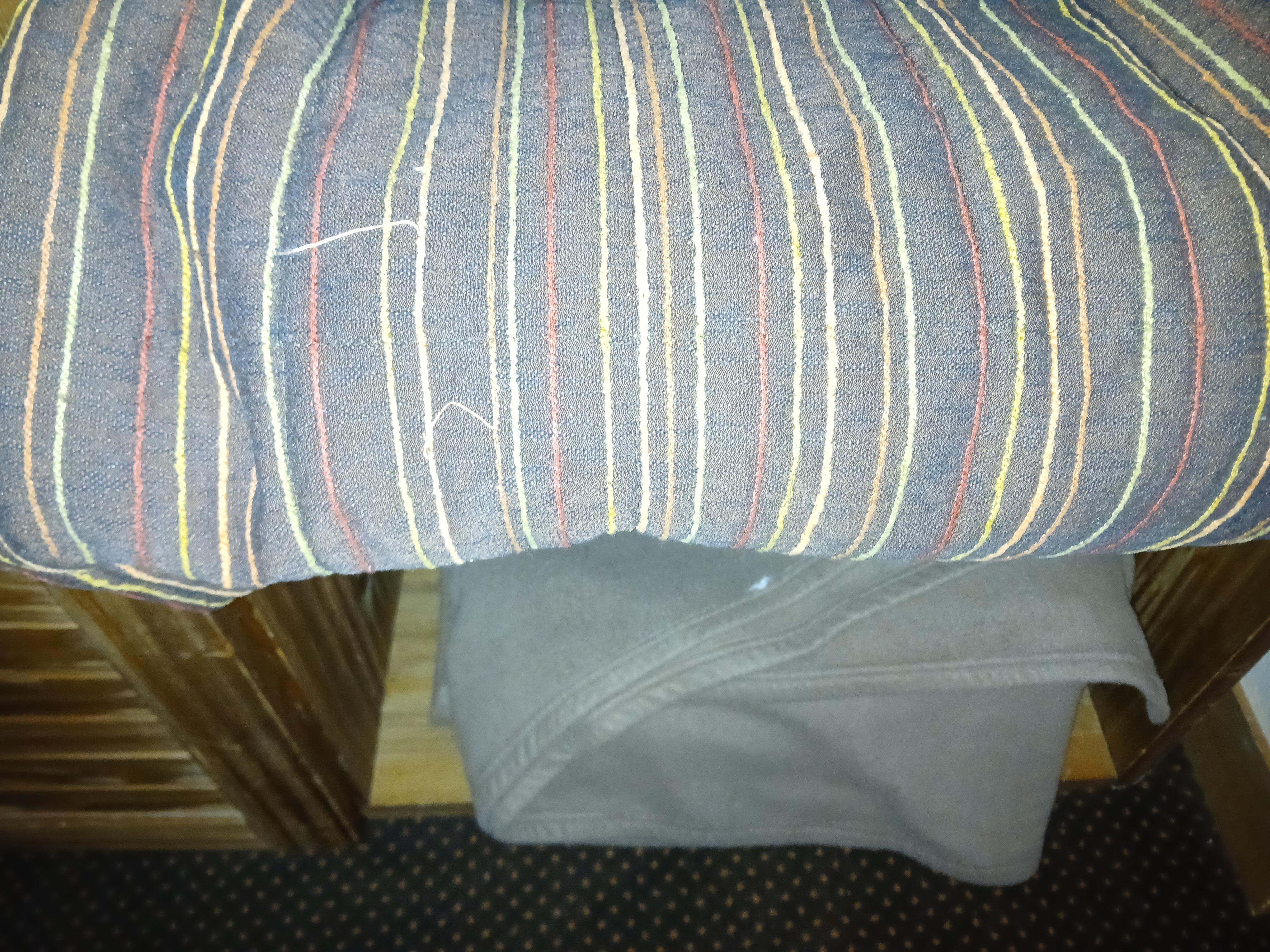 Old, tatty, and dirty feeling bedding