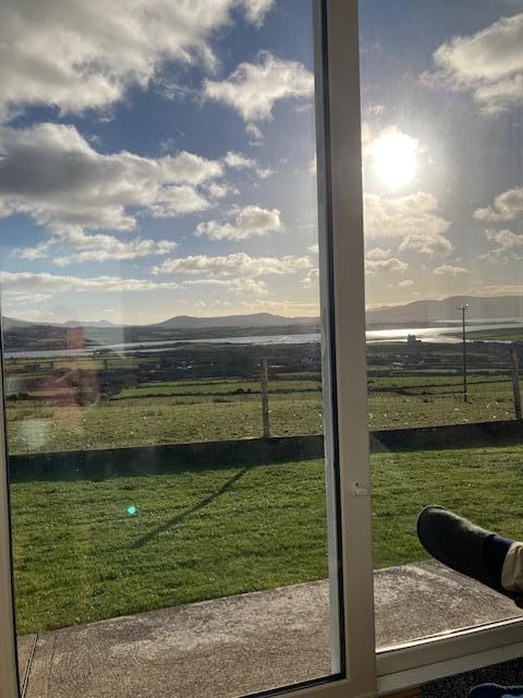 sitting in porch looking out